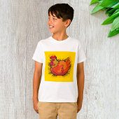 Hen on Nest Bright Farmyard Chicken T-shirt