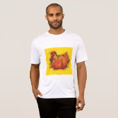 Hen op Nest Heldere Boerderij Kip T-shirt (Voorkant volledig)