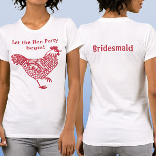 Hen Party Bachelorette Bridesmaid T-shirt