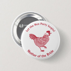 Hen Party Bachelorette Moeder van de Bride Ronde Button 5,7 Cm
