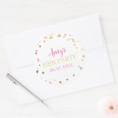 Hen Party Bachelorette Party Favorieten Ronde Sticker (Envelop)