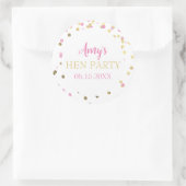 Hen Party Bachelorette Party Favorieten Ronde Sticker (Tas)