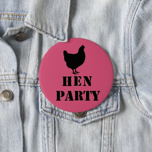 "Hen Party"-badges Ronde Button 4,0 Cm (In situ)