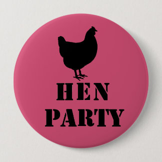 "Hen Party"-badges Ronde Button 4,0 Cm