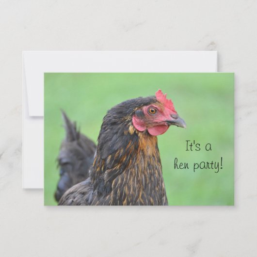 Hen party batchelorette-uitnodiging kaart (Voorkant)