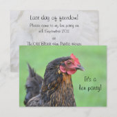 Hen party batchelorette-uitnodiging kaart (Voorkant / Achterkant)