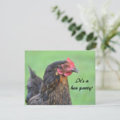 Hen party batchelorette-uitnodiging kaart (Staand voorkant)