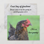 Hen party batchelorette-uitnodiging kaart (Voorkant / Achterkant)