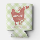 Hen Party Chicken Bachelorette Blikjeskoeler (Achterkant)