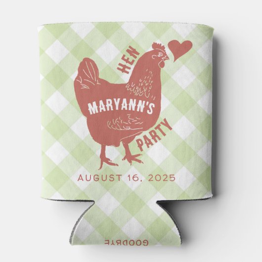 Hen Party Chicken Bachelorette Blikjeskoeler (Achterkant)