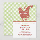 Hen Party Chicken Bachelorette Uitnodiging (Voorkant / Achterkant)