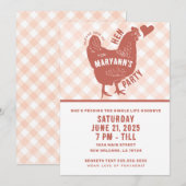 Hen Party Chicken Bachelorette Uitnodiging (Voorkant / Achterkant)