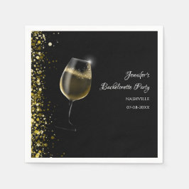 Hen party gold Mocktail vrijgezellenfeest Napkins Servet