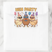 HEN PARTY Grappige Kip Sticker (Tas)