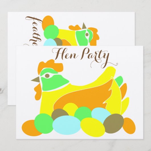 Hen Party Kaart (Voorkant / Achterkant)