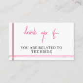 Hen Party Kaart spel, Drink spel, Hen Do, Partij (Achterkant)