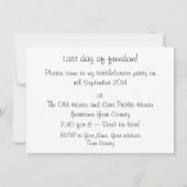 Hen party paard-en-wagen feestviering kaart (Achterkant)