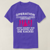 Hen Party Team Bruid Geschenk 3 T-shirt (Design voorkant)