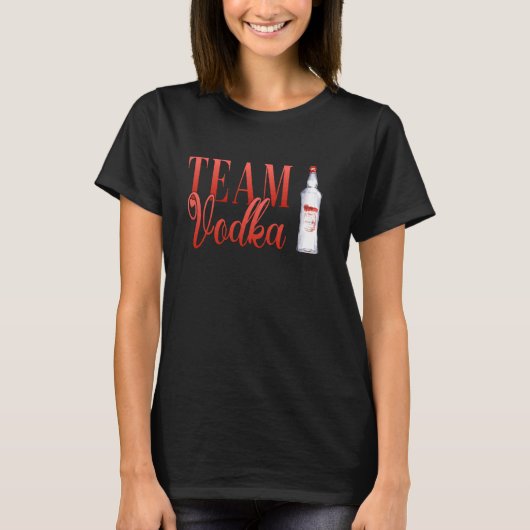Hen Party Team Vodka Barpersoneel Vodka T-shirt (Voorkant)