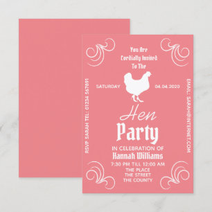 Hen Party Uitnodiging