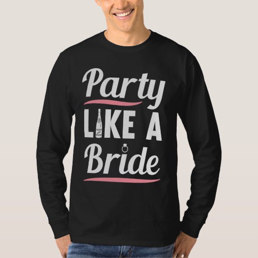Hen Party Wedding Married Bachelor Bride To Be Bac T-shirt (Voorkant)