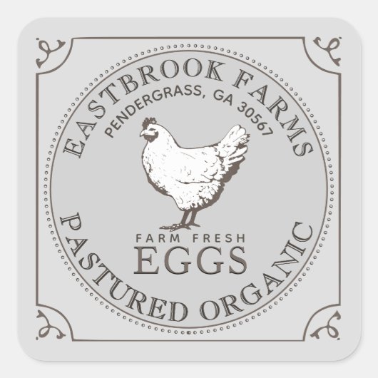 HEN PASTURED ETIKET Eiwitdoos Grijs (Voorkant)