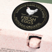  HEN PASTURED ETIKET ETIKET zwart