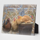 Hen Plaque Fotoplaat (Zijkant)