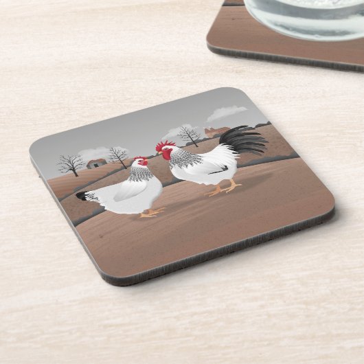 Hen & Rooster Bier Onderzetter (Linkerzijde)