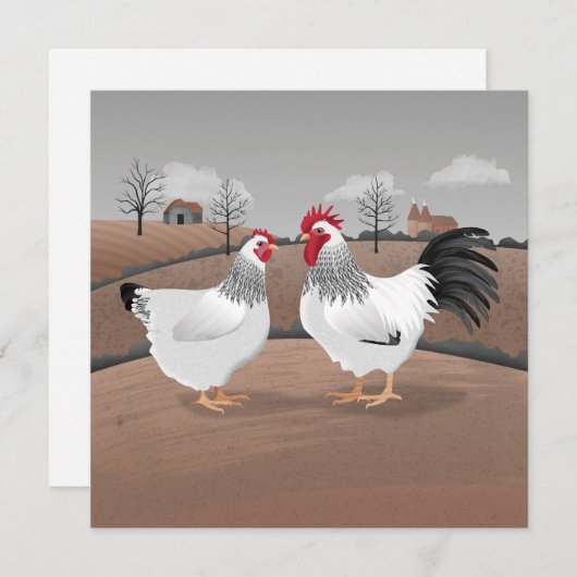 Hen & Rooster Card (Voorkant / Achterkant)