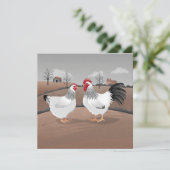 Hen & Rooster Kaart (Staand voorkant)