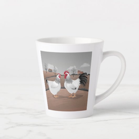 Hen & Rooster Latte Mok (Rechts)