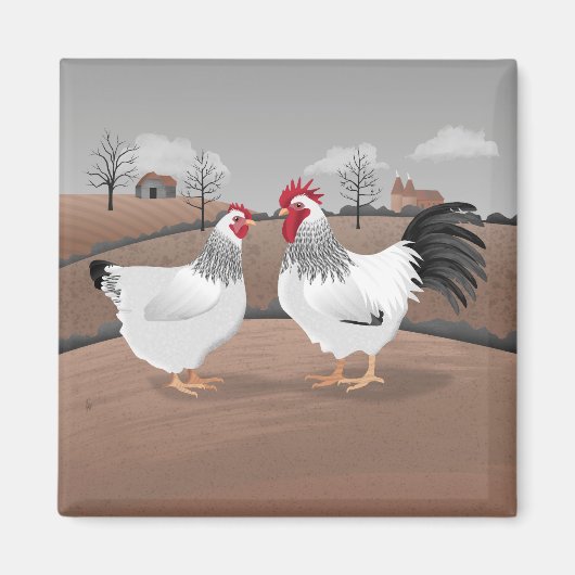 Hen & Rooster Magneet (Voorkant)