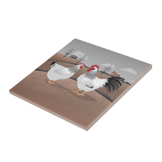 Hen & Rooster Tegeltje (Zijkant)