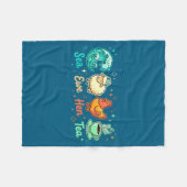Hen Saying Quote Tea Sea Ewe Custom Fleece Deken (Voorkant (Horizontaal))