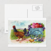 Hen trekkar Pasen  Briefkaart (Voorkant / Achterkant)