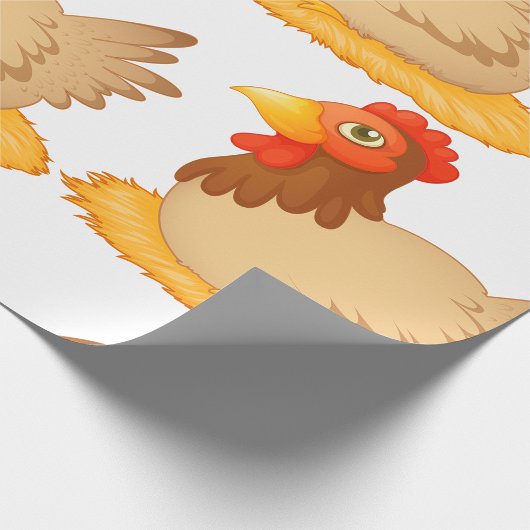 Hen zittend op Nest Schattige Boerderij Animal Cadeaupapier