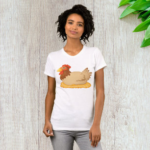 Hen zittend op Nest Schattige Boerderij Animal T-shirt