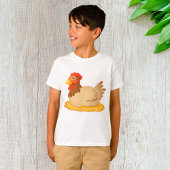 Hen zittend op Nest Schattige Boerderij Animal T-shirt