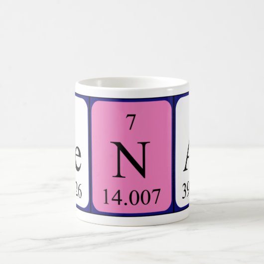 Henar periodieke lijstnaam mok (Center)