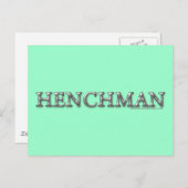 Henchman Briefkaart (Voorkant / Achterkant)