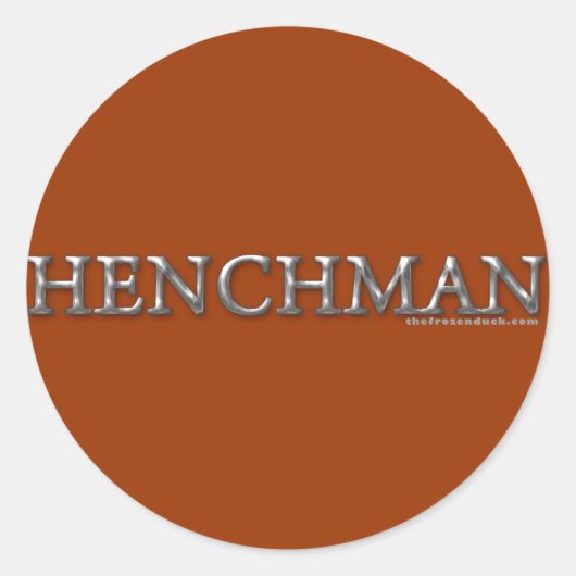 Henchman Ronde Sticker (Voorkant)