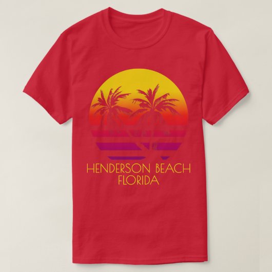 Henderson Beach Florida  Tropical Sunset Pa T-shirt (Design voorkant)