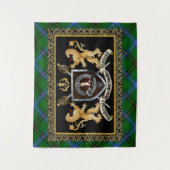 Henderson Clan Badge & Motto w/Lions Wandkleed (Voorkant)