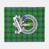 Henderson Clan Badge Tartan Pset Fleece Deken (Voorkant (Horizontaal))