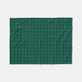 Henderson Clan Helder Groen en Blauw Tartan Fleece Deken (Voorkant (Horizontaal))