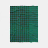 Henderson Clan Helder Groen en Blauw Tartan Fleece Deken (Voorkant)