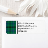 Henderson Clan Heldergroene Schotse Tartan Etiket (Insitu)