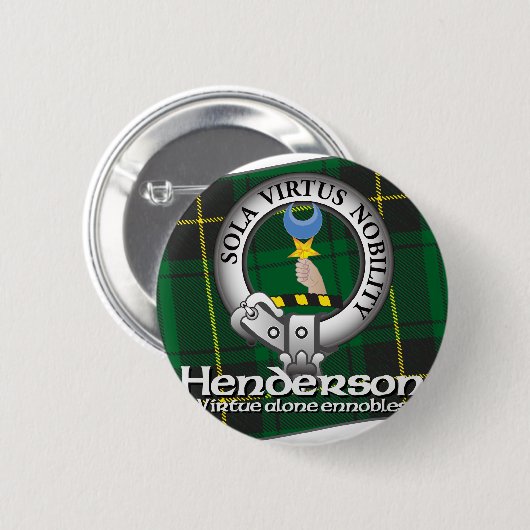 Henderson Clan Ronde Button 5,7 Cm (Voorkant /achterkant)