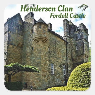 Henderson Clan Scottish Fordell Castle Sticker